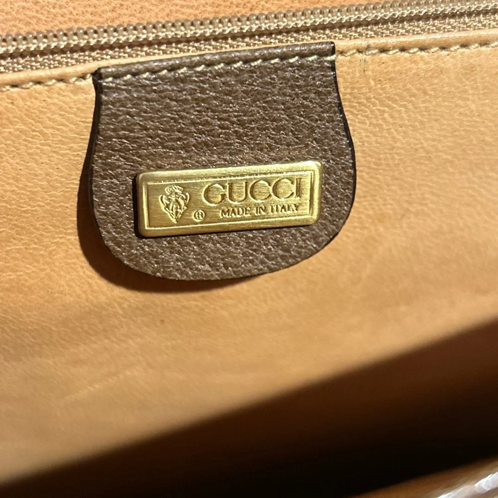 Gucci Vintage Leather Laptop Bag